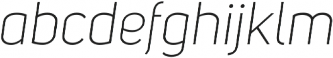 Uni Sans Light Italic ttf (300) Font LOWERCASE
