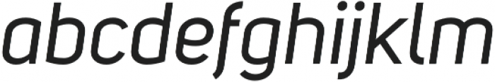 Uni Sans Regular Italic otf (400) Font LOWERCASE