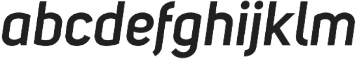 Uni Sans SemiBold Italic otf (600) Font LOWERCASE