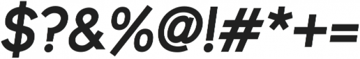 Uni Sans SemiBold Italic ttf (600) Font OTHER CHARS