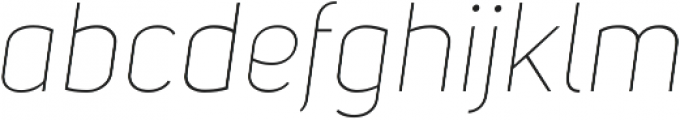 Uni Sans Thin Italic ttf (100) Font LOWERCASE