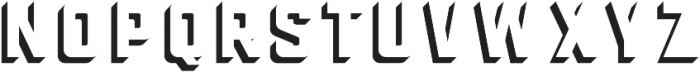 Union Stacked 3D otf (400) Font LOWERCASE