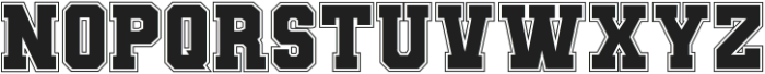 Union Varsity Font Regular otf (400) Font UPPERCASE