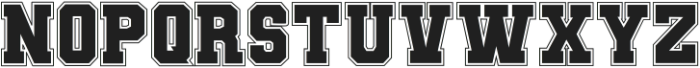 Union Varsity Font Regular otf (400) Font LOWERCASE