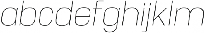 Unione ExtraLight Oblique Rounded otf (200) Font LOWERCASE