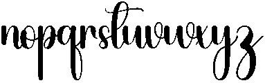 Unique Regular otf (400) Font LOWERCASE