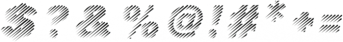 UniqueLine-Italic otf (400) Font OTHER CHARS