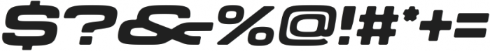 Unison Pro Bold Round Italic otf (700) Font OTHER CHARS