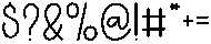 Uniteam Regular otf (400) Font OTHER CHARS