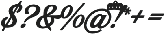 United Kings Bold Italic otf (700) Font OTHER CHARS