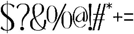 Univars Regular otf (400) Font OTHER CHARS