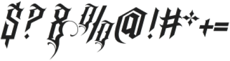 Universal Blackletter Regular otf (900) Font OTHER CHARS