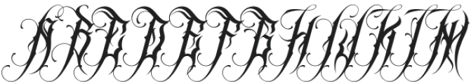 Universal Blackletter Regular otf (900) Font UPPERCASE