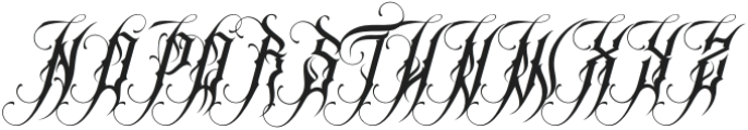 Universal Blackletter Regular otf (900) Font UPPERCASE