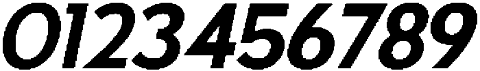 Universal Bold Italic otf (700) Font OTHER CHARS