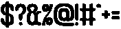 Universal Law Bold otf (700) Font OTHER CHARS