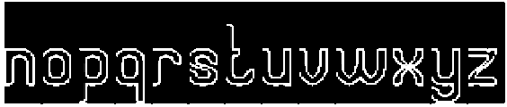 Universal Law-Hollow-inverse otf (400) Font LOWERCASE