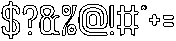 Universal Law-Hollow otf (400) Font OTHER CHARS