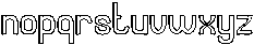 Universal Law-Hollow otf (400) Font LOWERCASE