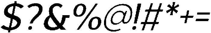 Universal Medium Italic otf (500) Font OTHER CHARS