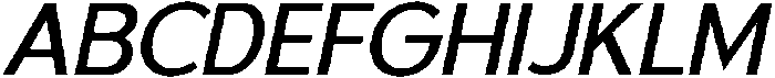 Universal Medium Italic otf (500) Font UPPERCASE