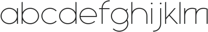 Unixa Thin otf (100) Font LOWERCASE