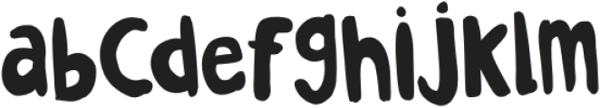 Unkel man Regular otf (400) Font LOWERCASE