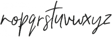 Unleash Handwritten Alternative otf (400) Font LOWERCASE