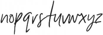 Unleash Handwritten otf (400) Font LOWERCASE