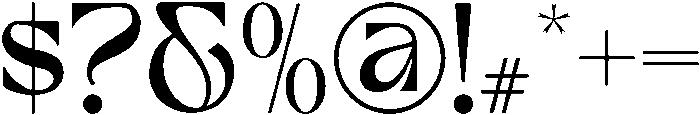 Unnamed-Regular otf (400) Font OTHER CHARS