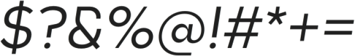 Unytour Display Italic otf (400) Font OTHER CHARS