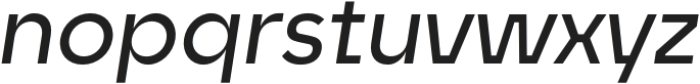 Unytour Display Medium Italic otf (500) Font LOWERCASE