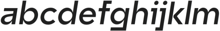 Unytour Display Semi Bold Italic otf (600) Font LOWERCASE