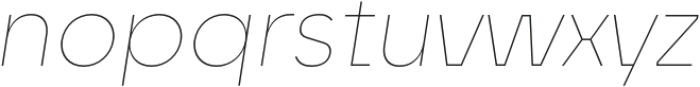 Unytour Display Thin Italic otf (100) Font LOWERCASE