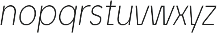 Unytour Extra Light Condensed Italic otf (200) Font LOWERCASE