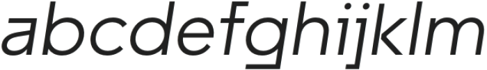 Unytour Italic otf (400) Font LOWERCASE