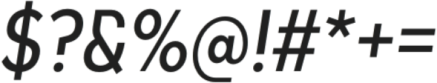 Unytour Medium Condensed Italic otf (500) Font OTHER CHARS