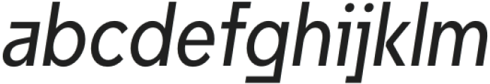 Unytour Medium Condensed Italic otf (500) Font LOWERCASE