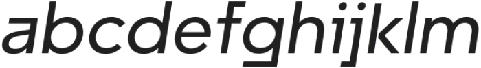 Unytour Medium Italic otf (500) Font LOWERCASE