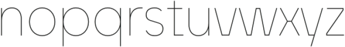 Unytour Pro Narrow Thin otf (100) Font LOWERCASE