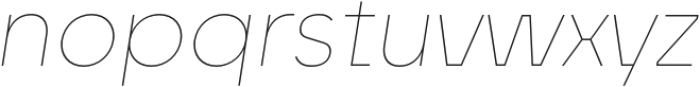 Unytour Pro Thin Italic otf (100) Font LOWERCASE