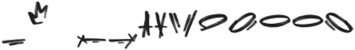 underwestdingbats-Regular otf (400) Font LOWERCASE