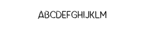 unttld-shadow.otf Font UPPERCASE