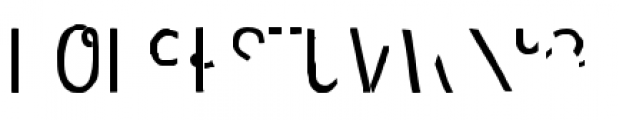 Undersong Half1 Font LOWERCASE