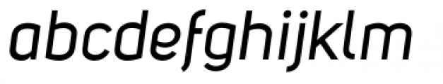 Uni Sans Regular Italic Font LOWERCASE