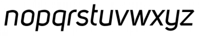 Uni Sans Regular Italic Font LOWERCASE