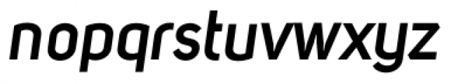Uni Sans Semi Bold Italic Font LOWERCASE
