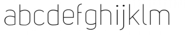 Uni Sans Thin Font LOWERCASE