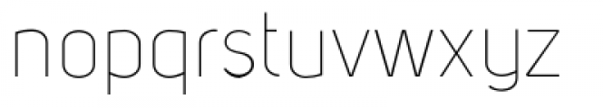 Uni Sans Thin Font LOWERCASE