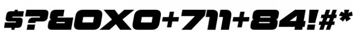 Uniwars Bold Italic Font OTHER CHARS